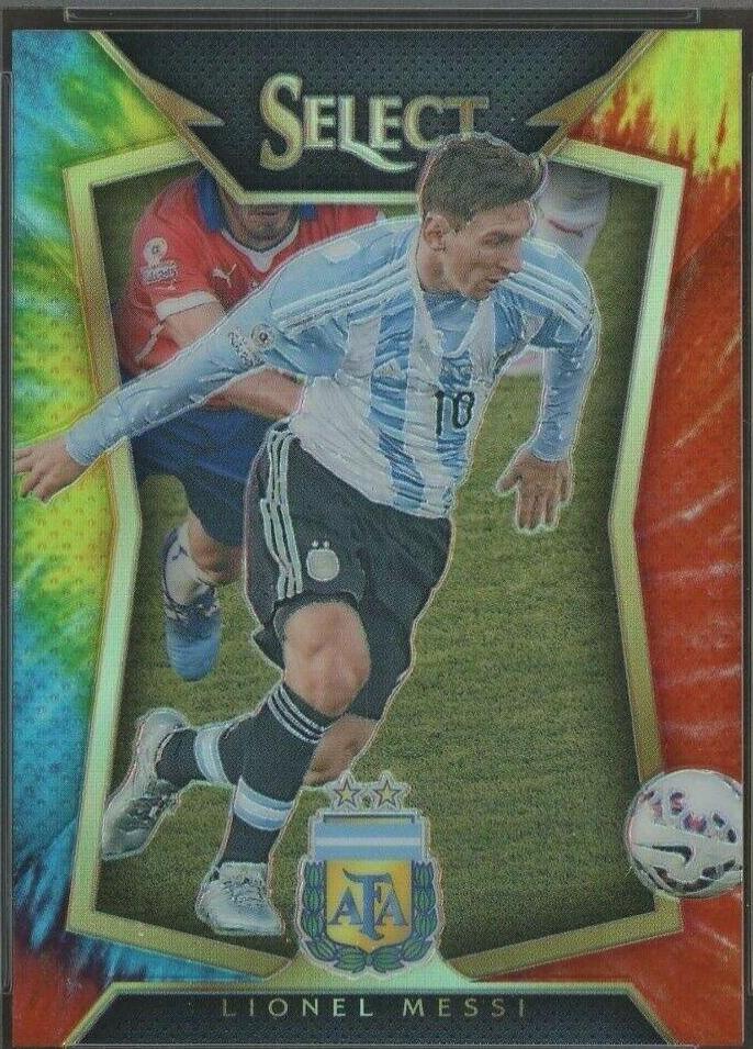 Lionel Messi [Striped Jersey Tie Dye Prizm] #65
