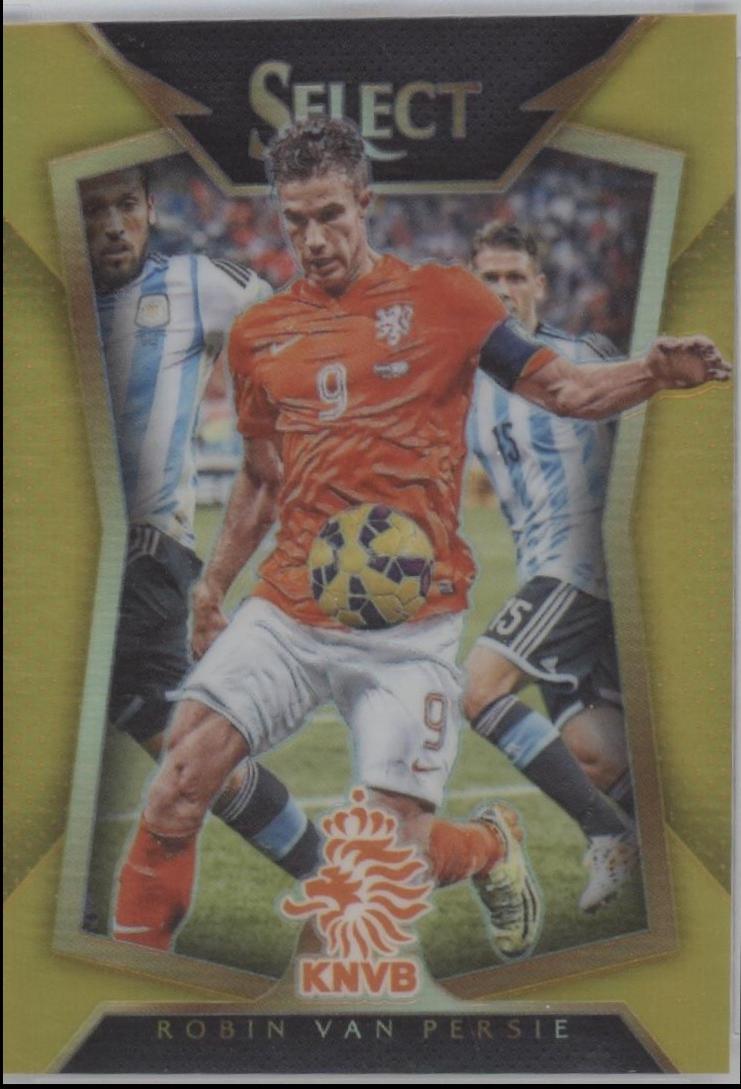 Robin Van Persie [Orange Jersey Gold Prizm] #100