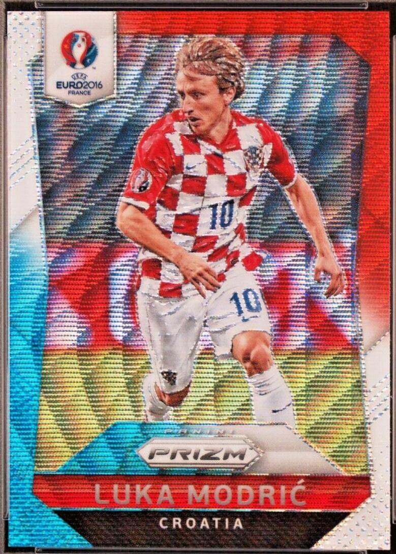 Luka Modric [Red & Light Blue Prizm] #180
