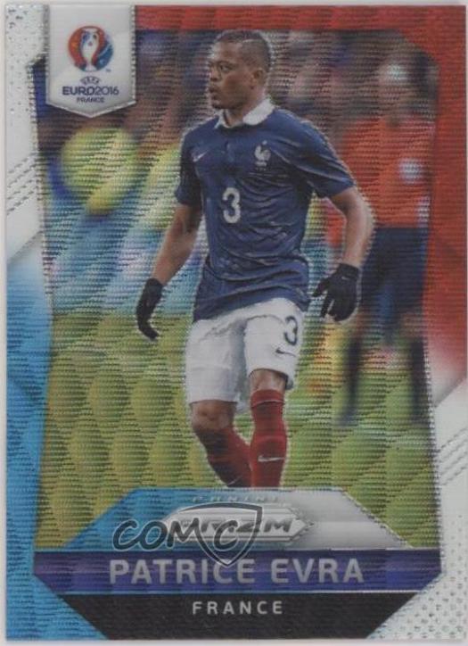 Patrice Evra [Red & Light Blue Prizm] #2