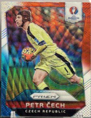 Petr Cech [Red & Light Blue Prizm] #12