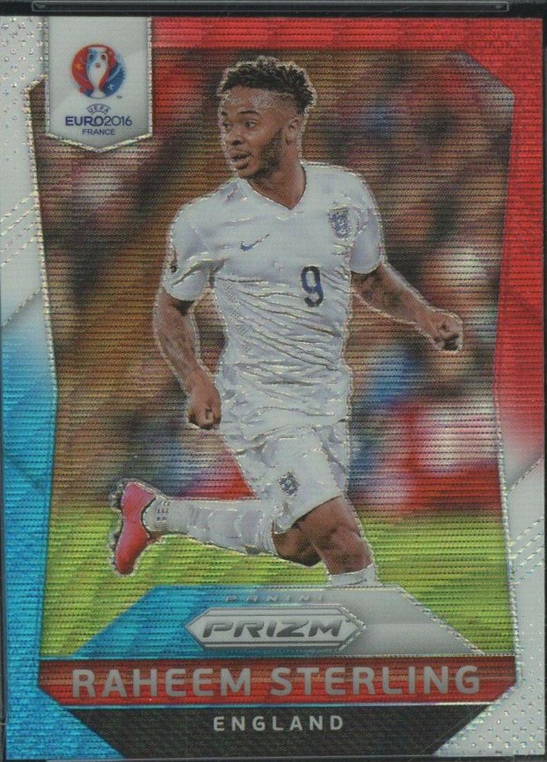 Raheem Sterling [Red & Light Blue Prizm] #64