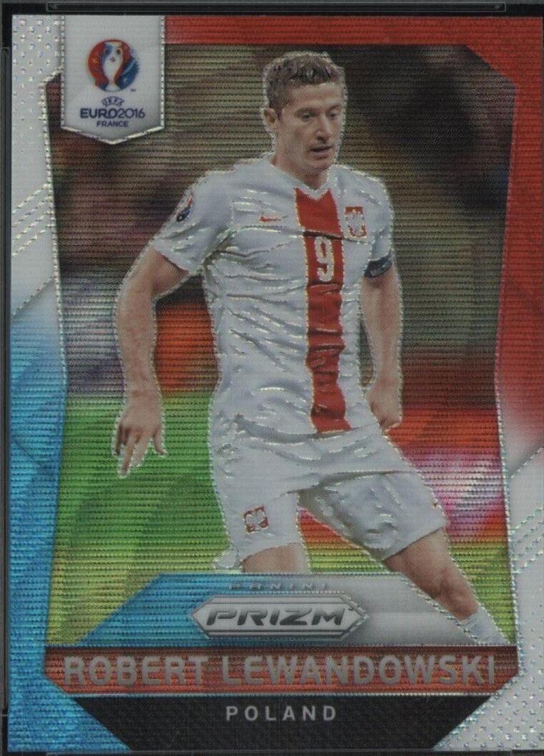 Robert Lewandowski [Red & Light Blue Prizm] #138