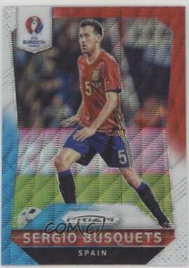 Sergio Busquets [Red & Light Blue Prizm] #39