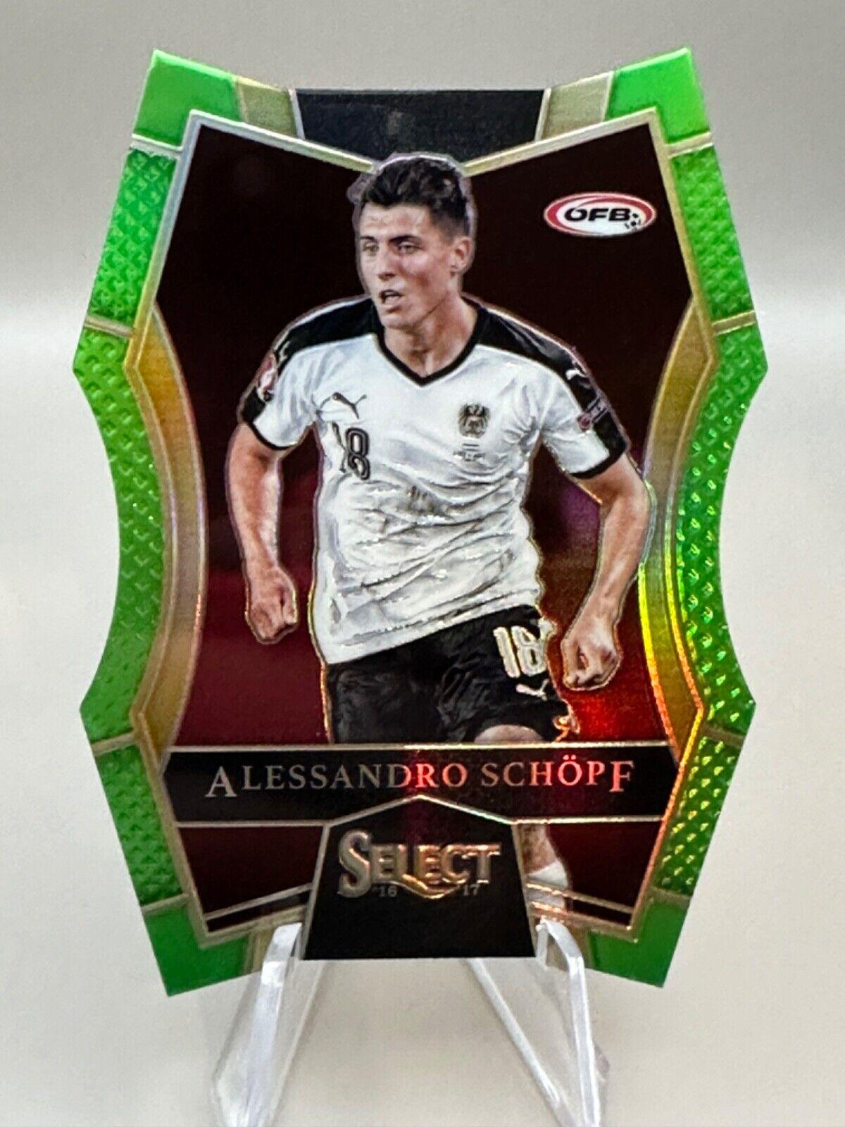 Alessandro Schopf [Neon Green Prizm Die Cut] #129