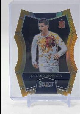 Alvaro Morata [Gold Prizm Die Cut] #124