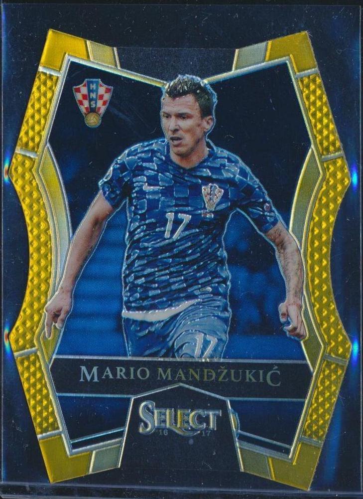 Mario Mandzukic [Gold Prizm Die Cut] #184