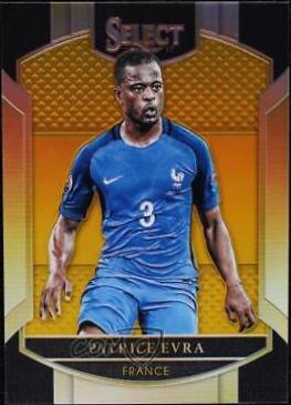 Patrice Evra [Gold Prizm] #34