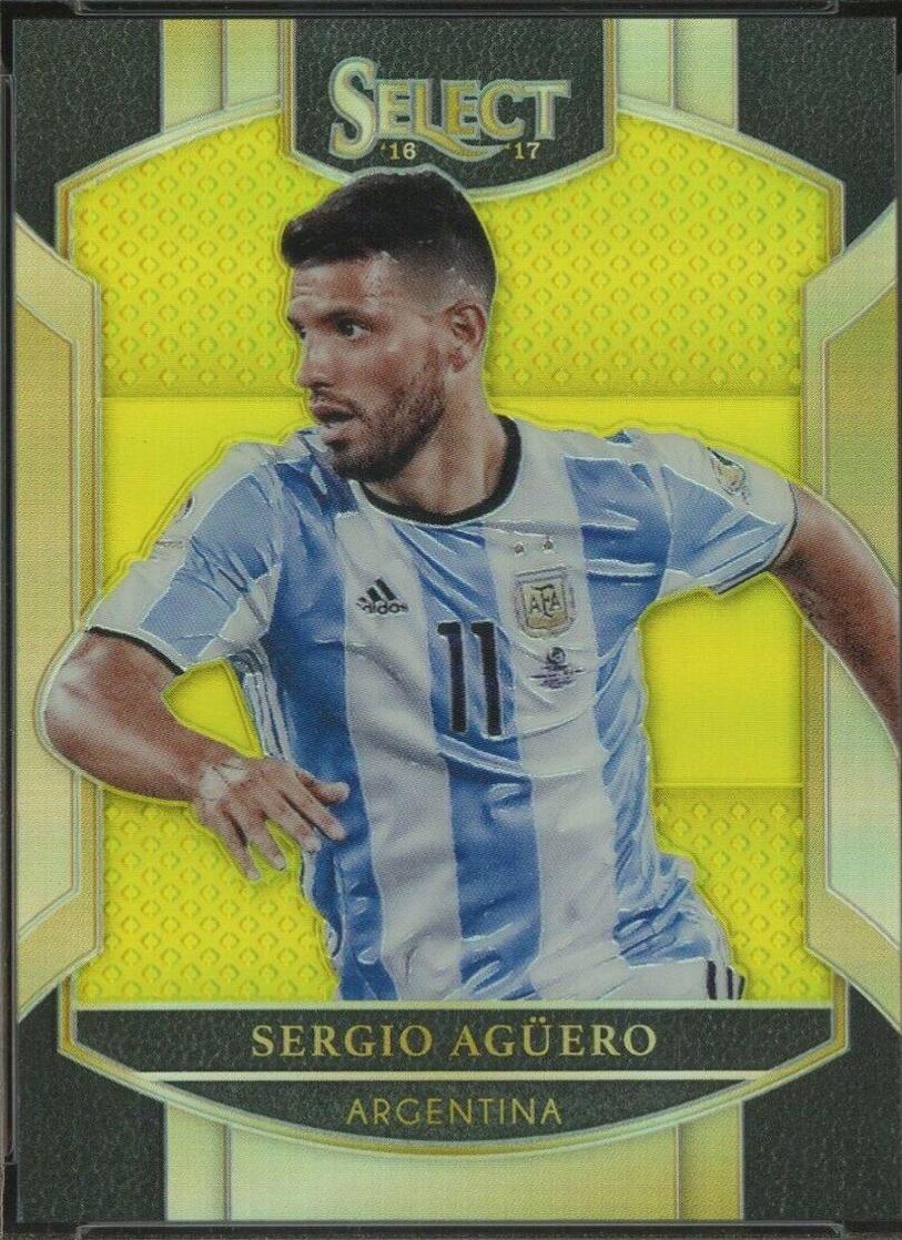 Sergio Aguero [Neon Yellow Prizm] #19