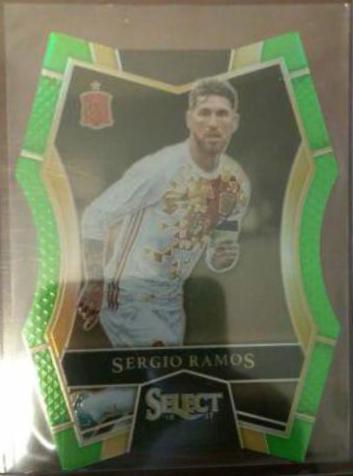 Sergio Ramos [Neon Green Prizm Die Cut] #147