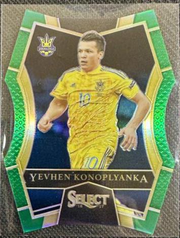 Yevhen Konoplyanka [Green Prizm Die Cut] #189
