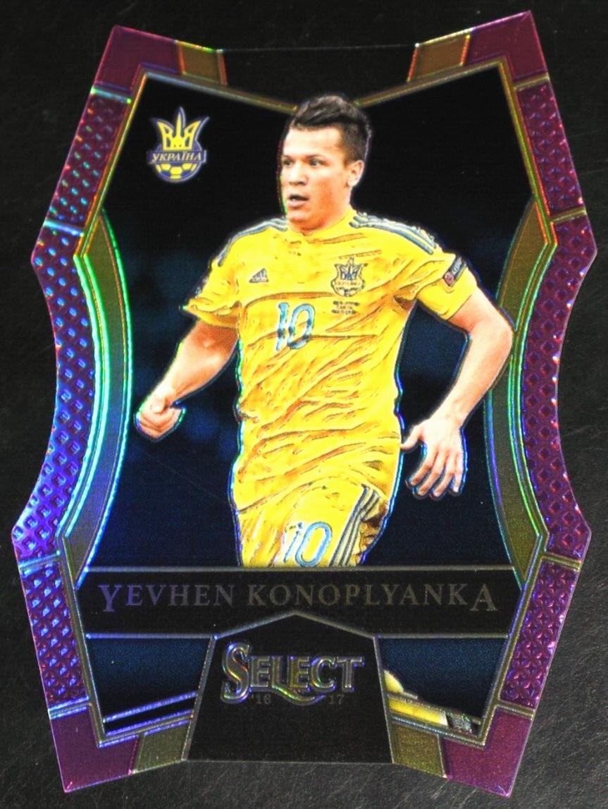 Yevhen Konoplyanka [Purple Prizm Die Cut] #189