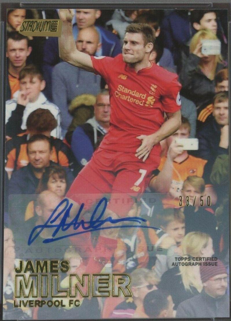 James Milner [Autograph Gold Foil] #35