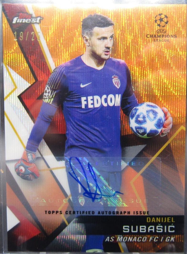 Danijel Subasic [Autograph Orange Wave Refractor] #29