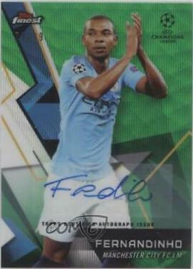 Fernandinho [Autograph Green Wave Refractor] #6