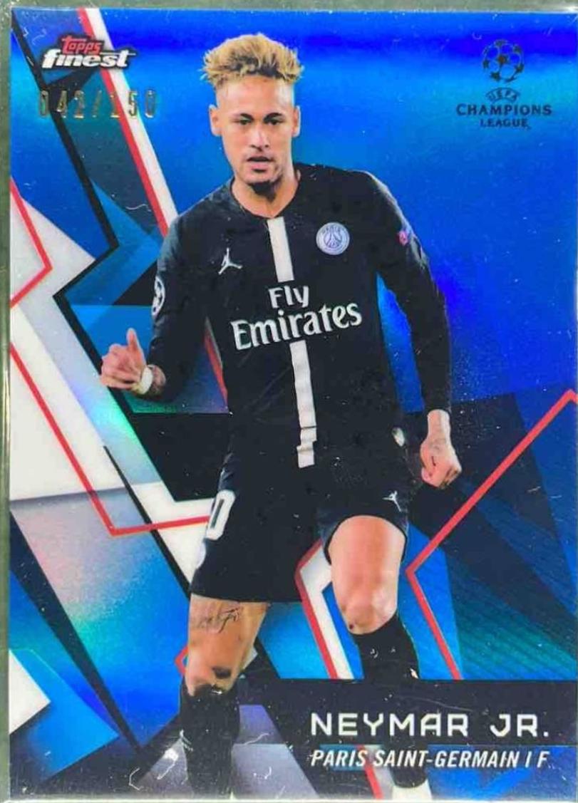 Neymar Jr [Autograph Blue Refractor] #75