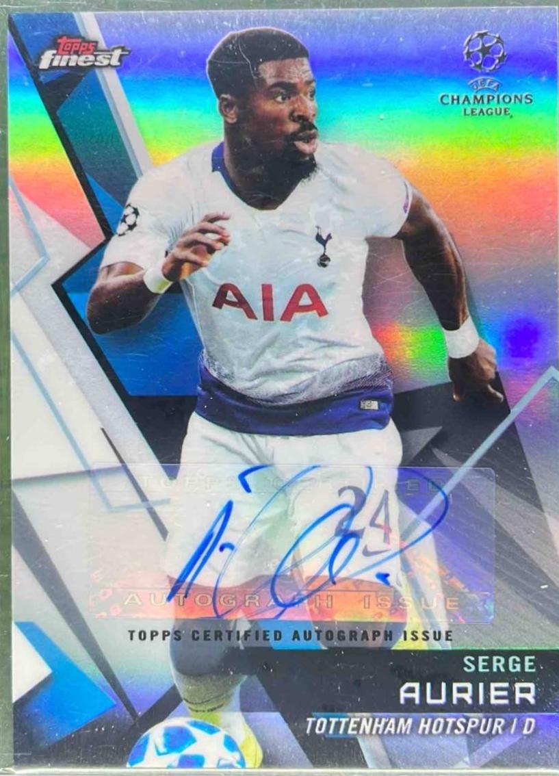 Serge Aurier [Autograph Red Wave Refractor] #43
