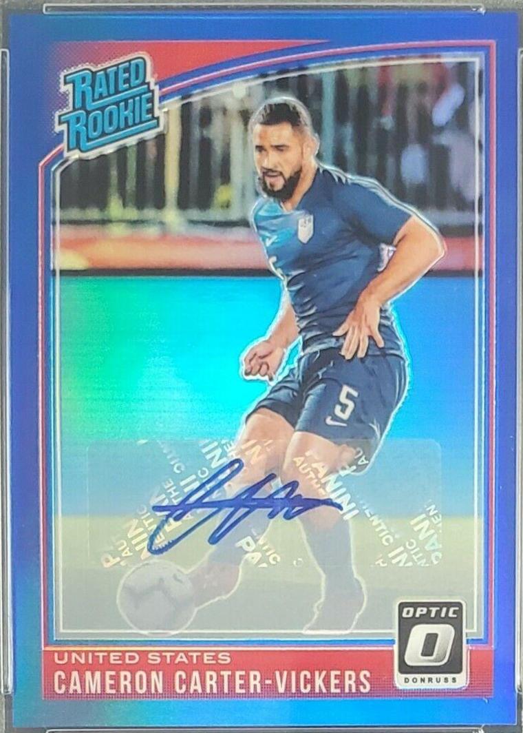 Cameron Carter Vickers [Optic Autograph Blue] #197