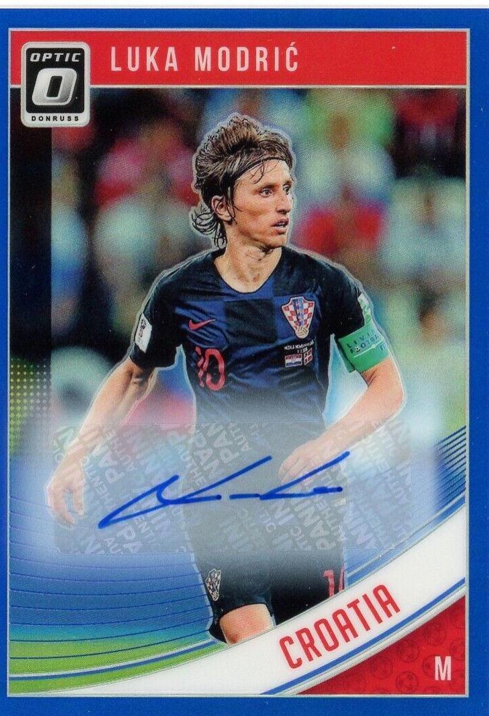 Luka Modric [Optic Autograph Blue] #116