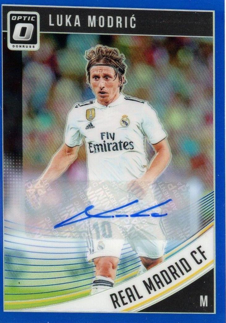 Luka Modric [Optic Autograph Blue] #28