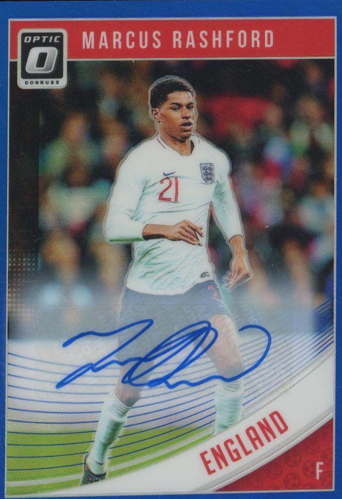 Marcus Rashford [Optic Autograph Blue] #124