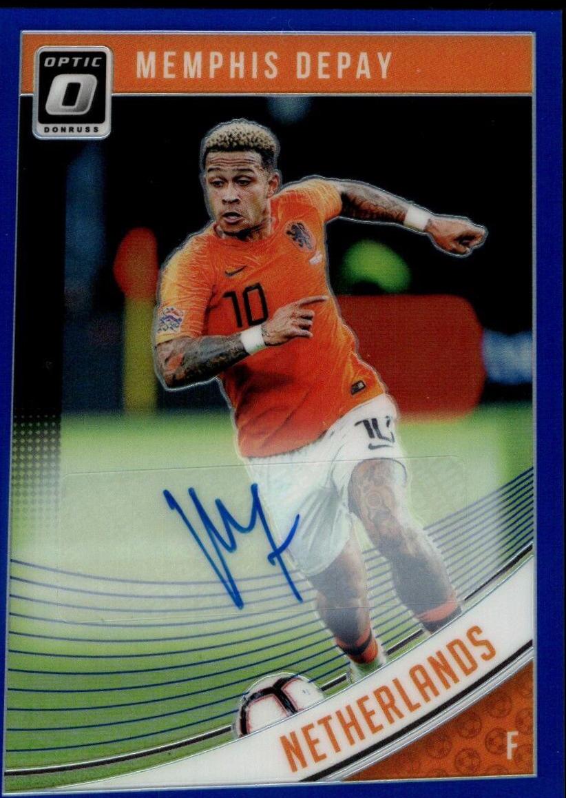Memphis Depay [Optic Autograph Blue] #154
