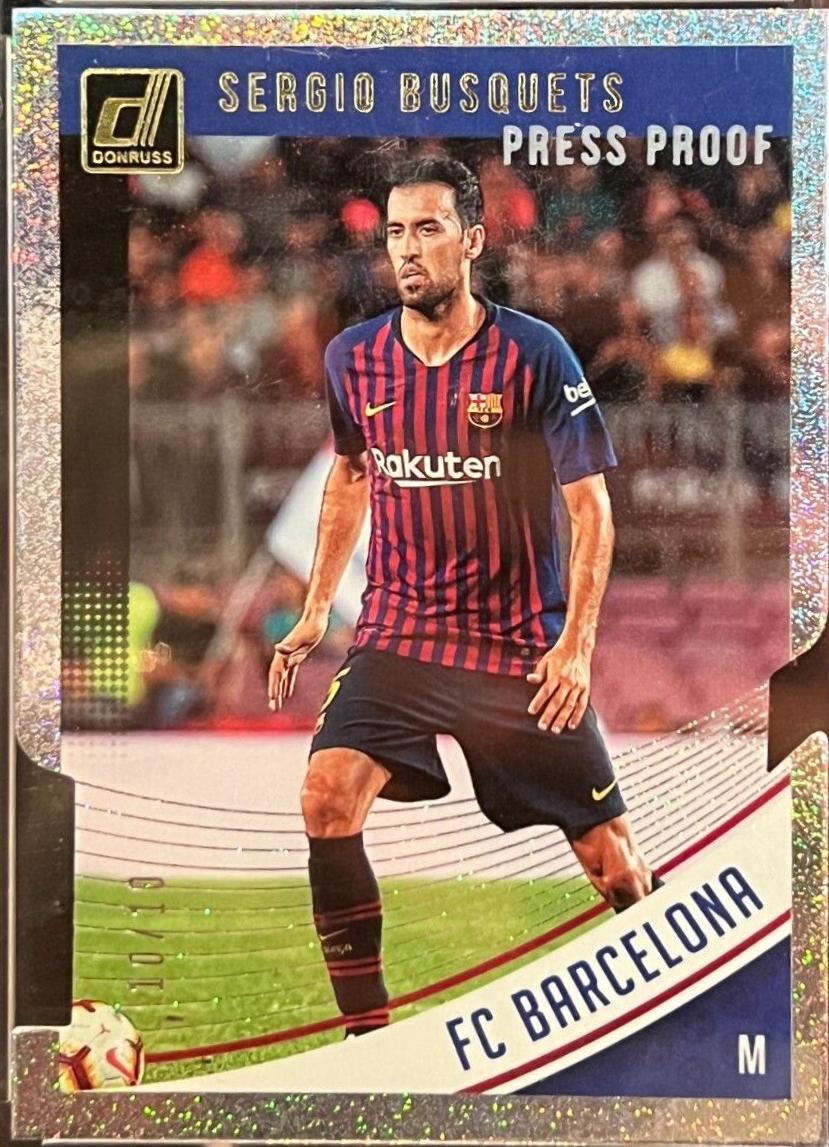 Sergio Busquets [Press Proof Gold Die Cut] #4