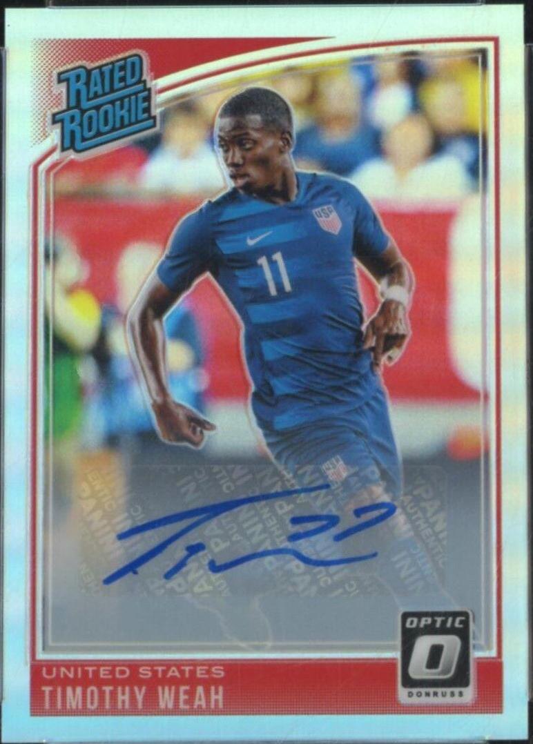 Timothy Weah [Optic Autograph Gold] #198