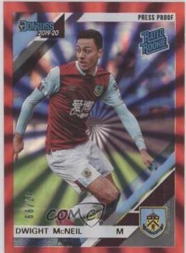 Dwight McNeil [Donruss Premier League Press Proof Red Laser] #42