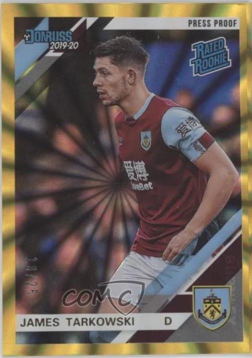 James Tarkowski [Donruss Premier League Press Proof Gold Laser] #44