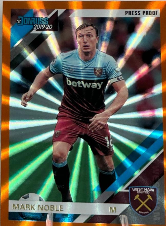 Mark Noble [Donruss Premier League Press Proof Orange Laser] #185