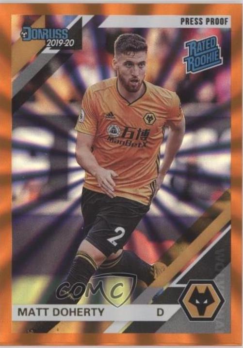Matt Doherty [Donruss Premier League Press Proof Orange Laser] #195