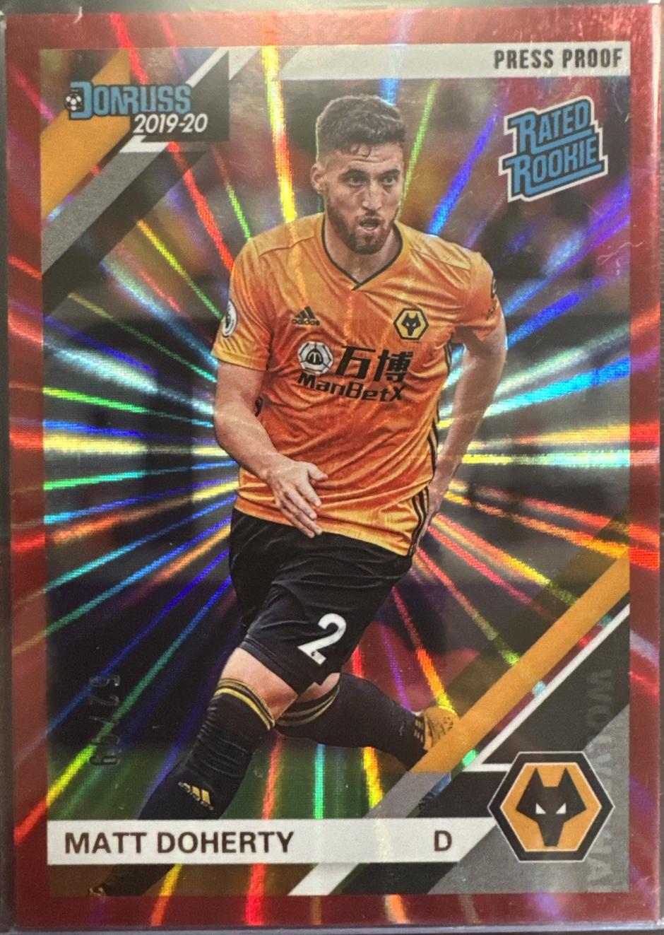 Matt Doherty [Donruss Premier League Press Proof Red Laser] #195