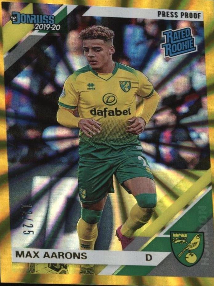Max Aarons [Donruss Premier League Press Proof Gold Laser] #129