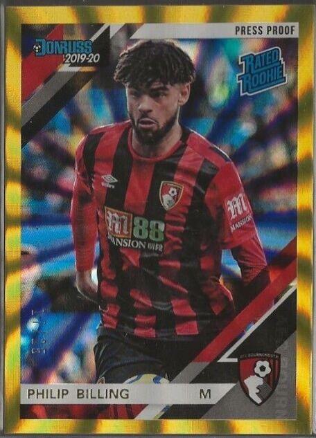 Philip Billing [Donruss Premier League Press Proof Gold Laser] #24