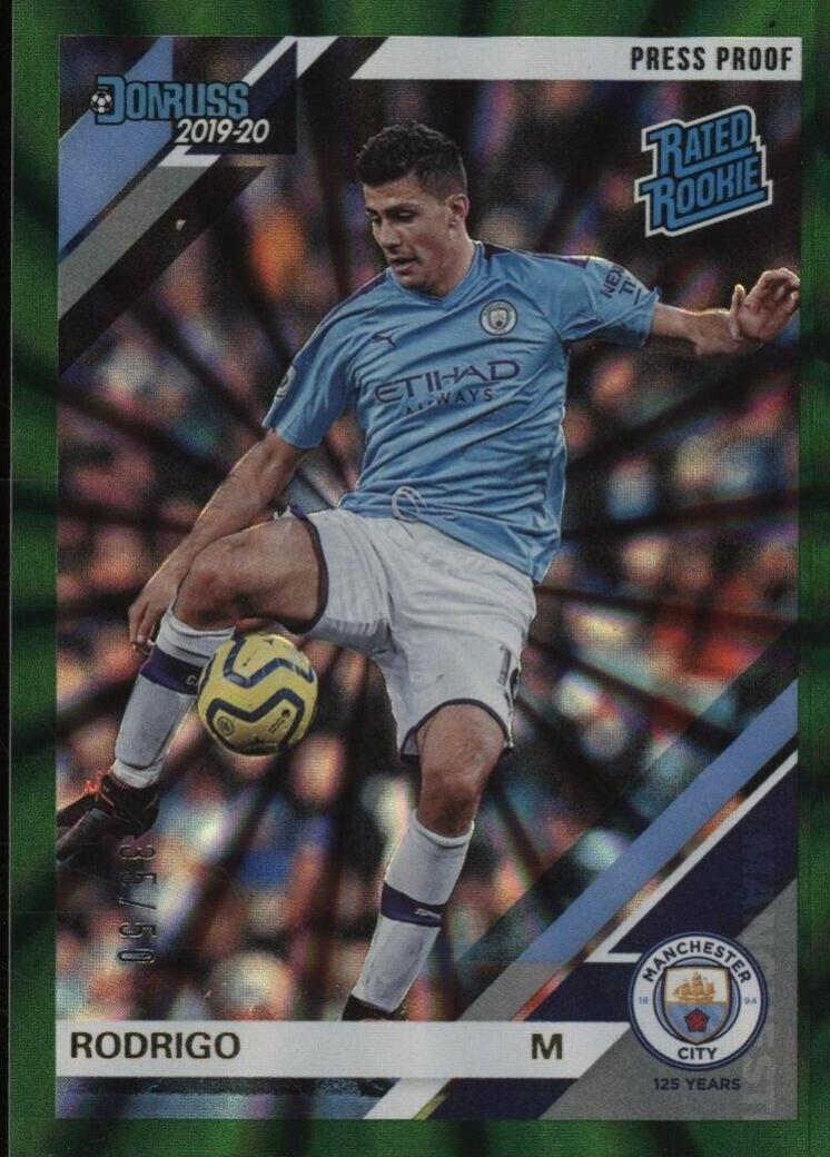 Rodrigo [Donruss Premier League Press Proof Green Laser] #104