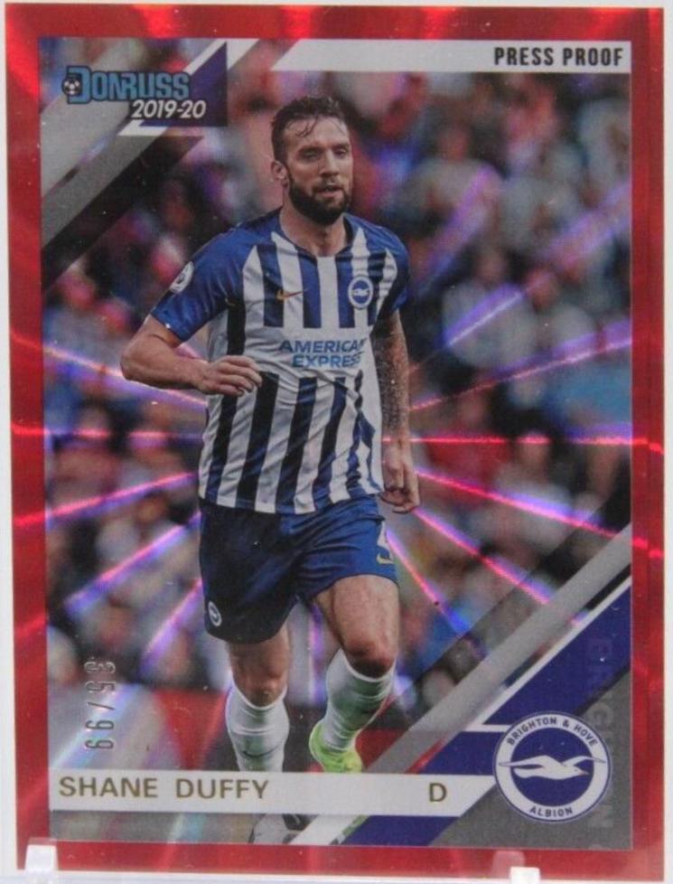 Shane Duffy [Donruss Premier League Press Proof Red Laser] #36