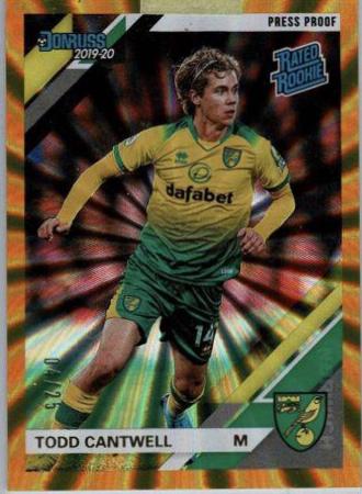 Todd Cantwell [Donruss Premier League Press Proof Gold Laser] #132