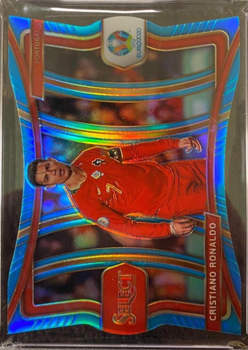 Cristiano Ronaldo [Light Blue Die Cut Prizm] #136