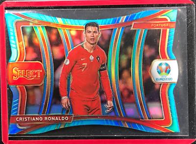 Cristiano Ronaldo [SP Light Blue Die Cut Prizm] #136