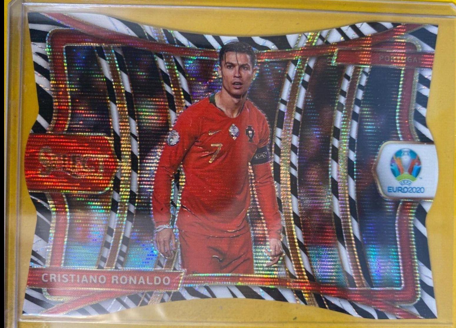 Cristiano Ronaldo [Tiger Die Cut Prizm] #136