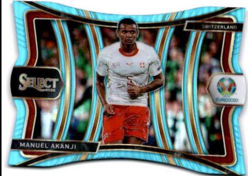 Manuel Akanji [Light Blue Die Cut Prizm] #155