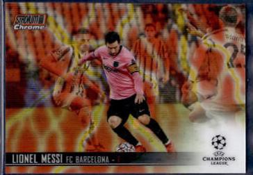 Lionel Messi [Orange Yellow Electric Wave Refractor] #1