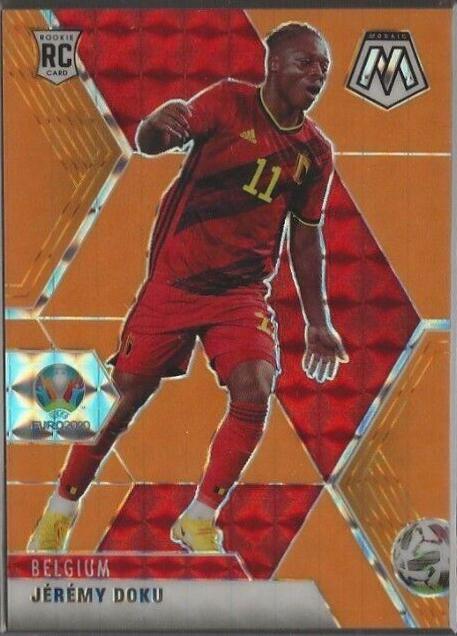 Jeremy Doku [Orange Fluorescent Mosaic] #11