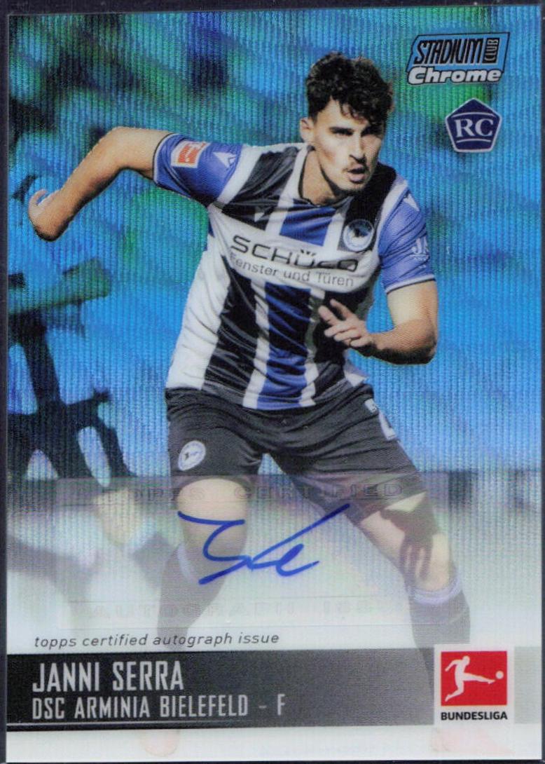 Janni Serra [Blue Wave Refractor] #CAC-JS