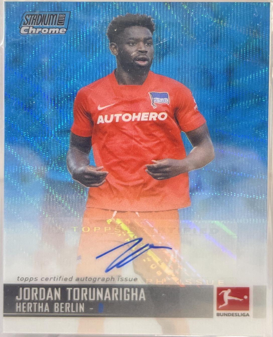 Jordan Torunarigha [Blue Wave Refractor] #CAC-JT