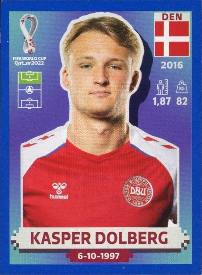 Kasper Dolberg [Blue] #DEN17