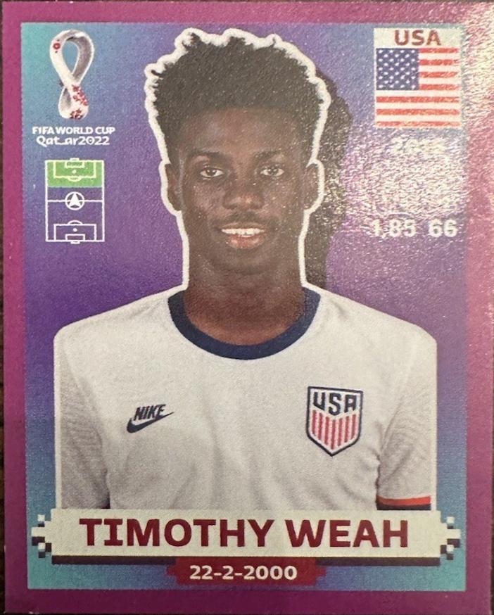 Timothy Weah [Purple] #USA20
