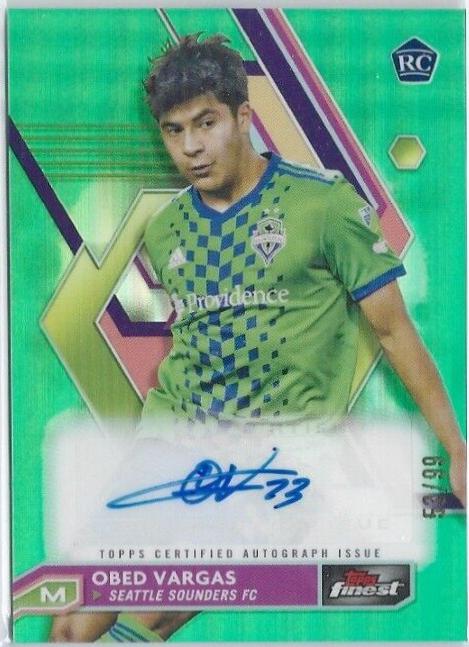 Obed Vargas [Neon Green Refractor] #A-OV