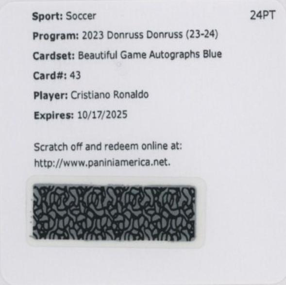 Cristiano Ronaldo [Blue] #BG-CR7